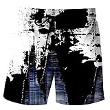 Generisch Basketball Shorts, Herren Sport Hosen Laufshorts Fitness Training Outdoor Sporthose Mit Kordelzug & Clothing Turnhose Leinenhose Kurz Trikot Schortzherren Sport (3XL, Marine)