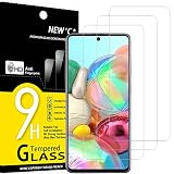NEW'C 2 Stück, Panzer Schutz Glas für Samsung Galaxy A71, Note 10 Lite, Frei von Kratzern, 9H Härte, HD Displayschutzfolie, 0.33mm Ultra-klar, Ultrabeständig