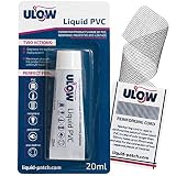 Ulow Flüssiges PVC - Reparaturset für Schlauchboote Sup Flickzeug für Pool Whirlpool Spa kleber und Flicken Luftmatratzen Wasserbett Luftbett Airtrack Wathose funktioniert auf Allen PVC M