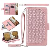 Beajew Handyhülle für Samsung Galaxy J730/J7 (2017)/J7 Pro 2017 Hülle, Flip Lederhülle Tasche Case Magnet Kartenfach Schutzhülle, Premium PU-Leder Handyhülle mit Kartenfach, Standfunktion, R