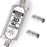 TronicXL Signalverstärker LNB Sat Schüssel/DVBT Antenne 20dB DVBS2 DVB-S2 Satelliten-Leitungsverstärker Inline Breitband SAT Verstärker TV PreAmp Inlineverstärk