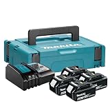 Makita 198140-7 Energiepaket 18 V (4 x 6,0 Ah) mit Ladegerät DC18RC
