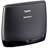 Gigaset Repeater 2.0 - Reichweitenverstärker für DECT-Telefone - kompatibel mit Gigaset Mobilteilen, schw