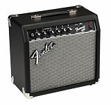 Fender Frontman 20G Gitarrenverstärker, Ideal für Gitarrenstudium, Übungsräume und Live Sessions, Klare Höhen und kräftige Bässe für elektrische Gitarre, Schw