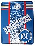 KSC Karlsruher SC - Blechpostkarte mit Umschlag 14,5 x 19,5