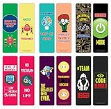 Creanoso Lesezeichen mit Aufschrift 'I am a Programmer' (2-Sets x 6 Karten) – Tägliches inspirierendes Karten-Set – interessante Buchseiten-Clippers – tolles Geschenk für Erwachsene und Jug