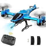 VATOS Hubschrauber Ferngesteuert 2.4G All in 1 Super Funktion RC Helikopter, Hindernisvermeidung 360° Flip LED Licht, Indoor, Spielzeug Kinder Geschenke Jungen Erw