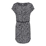 ONLY Damen Mini T-Shirt Kleid mit Tunnelzug Lockeres Kurzarm Rundhals Dress Oberschenkellang ONLMAY