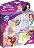 Totum 44227 Disney Princess Diamond Painting Set: Gestalte funkelnde Bilder von Arielle, Belle und Rapunzel mit wunderschönen G