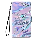 Miagon Full Body Flip PU Leder Schutzhülle für Samsung Galaxy Note 10 Plus,Bunt Muster Hülle Brieftasche Case Cover Ständer mit Kartenfächer,W