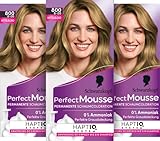 Schwarzkopf Perfect Mousse Permanente Schaumcoloration 800/8-00 Mittelblond (93 ml), Haarfarbe mit perfekter Grauabdeckung, Coloration für intensive Pflege & strahlenden G