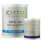 SFS-50 Feinspachtel aus 2K Epoxidharz (7,5 kg) Spachtelmasse für Reparaturen von Estrich, Holz, B