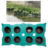 Pflanzkorb Teich Schwimmend Schwimmende Insel Großer Teichpflanzkorb, 100 x 50 cm Großes Aquaponik-Anbausystem, Wasserpflanzen-Kinderzimmertöpfe, Schwimmende Plattformcontainer ( Color : Planter B , S