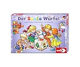 noris 606011289 Der Bunte Würfel, der fröhliche und kindgerechte Würfelspiel Klassiker für Klein und Groß, ab 3 J