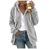 samt pullover damen baumwolle oversize sweatshirt jacke damen hoodie frauen einfarbig puffer jacke damen damen mantel schwarz winter langarmshirt damen baumwolle oversize Weihnachtspulli B