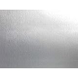DecoMeister Klebefolien in Aluminium-Gebürstet-Optik Aluminiumblechfolien Kühlschrank-Folien Aluminiumfolie Selbstklebefolie Möbelfolie Selbstklebend 45x150 cm Blechfolie Metallic Gebü