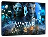 artsprints Avatar Filmstars-Bild, Druck auf gerahmter Leinwand, Wandkunst, Heimdek
