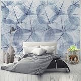 YueMingDi 3D kreative Wohnzimmer Dekoration einfache Blätter Pflanze Landschaft Büro Arbeitszimmer Hintergrund Wand Tapete-250cm×170