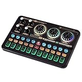 CHOYUE SK900 Multifunktions-Mixer, tragbares digitales Soundkarten-Kit, professioneller Live-Mixer, Soundkarten-Effektgerät, eingebauter Akku für Handy-Computer, Live-Übertragung, Gesang