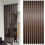 10 Stück Moderne Raumteiler, vom Boden bis zur Decke, Trennwände aus Holzlatten, dekorative Trennsäulen für Eingangsbereich, Wohnzimmer, Türrahmen (Naturholz, Höhe 250 cm/8,2 Fuß)