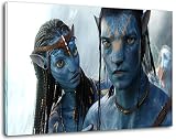 Avatar Format 60x40 cm Bild auf Leinwand, XXL riesige Bilder fertig gerahmt mit Keilrahmen, Kunstdruck auf Wandbild mit R
