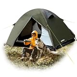 JAICOM Zelt - 2 Personen Camping Zelt, Ultraleicht & Wasserdichtes & Winddicht Kuppelzelte, Aluminum Zeltstange, 2 Türen, Kleines Packmaß für Camping, Wandern, O