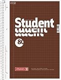 Brunnen 1067943 Notizblock / Collegeblock Student (A4, rautiert 70 g/m² 80 Blatt)