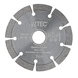 BTEC Diamanttrennscheibe Sinter für Beton Mauerwerk Ziegel Pflastersteine uvm. mit Bohrung 22,22mm für Winkleschleifer Ø 115
