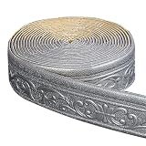 Jodimitty Bordüre Selbstklebend Silbergrau 10m x 8cm x 4mm Wasserdicht Wandbordüre TapetenBordüre Anti-Kollisions Fliesen Bordüre Roll Border Trims für Ecken Linien Decken Dek