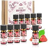 com-four® 10x duftende Öle im Set - Raumduft Obst - Duftöl für Aroma-Diffusoren, Lufterfrischer, Wasser-Verdampfer, Luft-Befeuchter (10er Mix Obst)