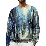 Sweatshirt Streetwear Pullover Herren ohne Kapuze Basic Crewneck Sweater Pulli Schwarz Weiß Grau Arbeitspullover Herren Winter Pullover Mit Reissverschluss Herren Weiß Langarmshirt Herren Orang