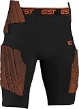 Wilson Adult GST 5-Pad Football Girdle (Black, XX-Large)