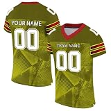 Personalisiertes American FootballTrikot Custom Football Jersey Individuell Bedruckt Team Name & Number Baseball Trikot für Herren Damen Jugend Unisex Schnelltrocknend Atmungsaktiv T Shirts(#A 29)