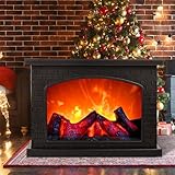 Led Kamin, Kamin Lamp Touch-Bedienung, Elektrische Kamine Mit Flammeneffekt, USB&Batteriebetrieben Kaminfeuer Simulation Tischkamin Ornament Nach H