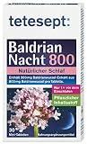 tetesept Baldrian 800 Nacht – für natürlichen Schlaf – Nahrungsergänzungsmittel mit Baldrianwurzel-Extrakt – natürlich wirksam – 1 x 30 Mini-Tab