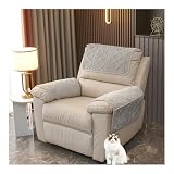 Sofa-Armbezug, Chenille Samt Armlehnenbezüge mit Taschen, Plüsch Kopfstützenbezug für Sessel, rutschfeste Armlehnenschoner, Kopfstützenbezug für Sofa Stuhl Couch (Dunkel Grau,1 Sitzer | 3 Stk)