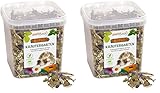 petifool Kräutergarten 400g - Ergänzungsfutter für Nager - natürliches Nagerfutter für Kaninchen, Meerschweinchen, Hamster, Chinchilla & mehr - ohne künstliche Zusätze - 100% Natur-artgerechtes F