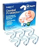 Runesol Aufbissschiene gegen Zähneknirschen, 6 x Normal, Zahnschiene Knirschen, Knirscherschiene für Nacht, Beissschiene für Bruxismus, Mouth Guard, Schiene, S