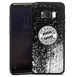 DeinDesign Silikon Hülle kompatibel mit Samsung Galaxy S8 Duos Case schwarz Handyhülle FC Bayern München Offizielles Lizenzprodukt FCB