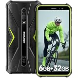 Ulefone Armor X12 Outdoor Handy 6GB + 32GB/256GB SD Android 13 Go, 4860mAh 13MP+8MP 5,45'' HD+ IP69K baustellenhandy Smartphone ohne vertrag Günstig 4G Dual SIM Face ID NFC GPS - Grün 2 Jahre G