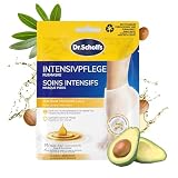 Dr. Scholl's Intensiv pflegende Fußmaske für besonders trockene Haut - Weiche und glatte Füße in nur 20 Minuten, Ölmischung mit Avocado, Argan und Jojoba, einfach anzuwenden, nicht fettend, 1