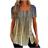 Angebot des Tages Sale Damen Longbluse Sommer Duenne Tshirts Damen Damenmode Uebergroessen Damen Tshirt Mit Print Women'S Basic Short Sleeve Crop Top Musselin Bluse Kurzarm Damenkleider Sommer S