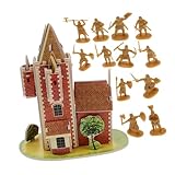 Vaguelly Set 100 Stück Rittermodell Krieger Figuren Set Spielzeugritter Armee Modell eines Spielzeugsoldaten mittelalterliche Ritterfiguren Armee Spielzeug Armeemänner aus Plastik G