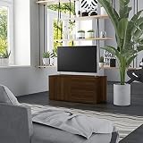 ShGaxin TV-Schrank Braun Eichen-Optik 80x34x36 cm Holzwerkstoff, TV Lowboard, Fernsehschrank, Fernsehtisch, Fernseher Schrank, TV Sideboard, TV Board, TV Cabinet, TV Bank, TV