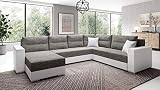 Generisch Sofa Couch Garnitur Sofagarnitur Captain U mit Schlaffunktion W