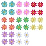 32 Stück Patch Blumen Bügelbilder Flicken Zum Aufbügeln Kinder Aufbügelbilder Patches Zum Aufbügeln, Blume Bügelbild, Süßer Bügelsticker, Bestickte Aufnäher, Gänseblümchen Aufnäher, Für Tex