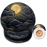 Wolken-Mauspad mit Handgelenkstütze, Sonnenblumen-Mauspad, Handgelenkauflage, Karpfen, Gel-Mauspad, Gaming-Kissen, Mauspads für Computer, Büro, Arbeit, Damen, Herren,