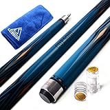 CUESOUL SOOCOO Series 58 '19 Unzen 12.75mm Tip Maple-Pool Queue Set mit Gelenk/Wellenschutz und Cue H