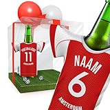 PERSONALISIERT Amsterdam Trikot-Kühler Geschenk-Box Fanartikel Männer | Passend für Ajax Amsterdam | Mann Freund Opa Bruder Geburtstag Weihnachten Ostern Wichteln Trikotkühler by MyFanShirt DENL