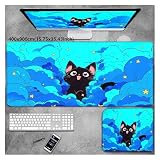 Kawaii Caiyun Cat MousePads PC Zubehör Schreibtischunterlage Schutz Computer Gamer Schreibtischunterlage(2,300x700x2mm)